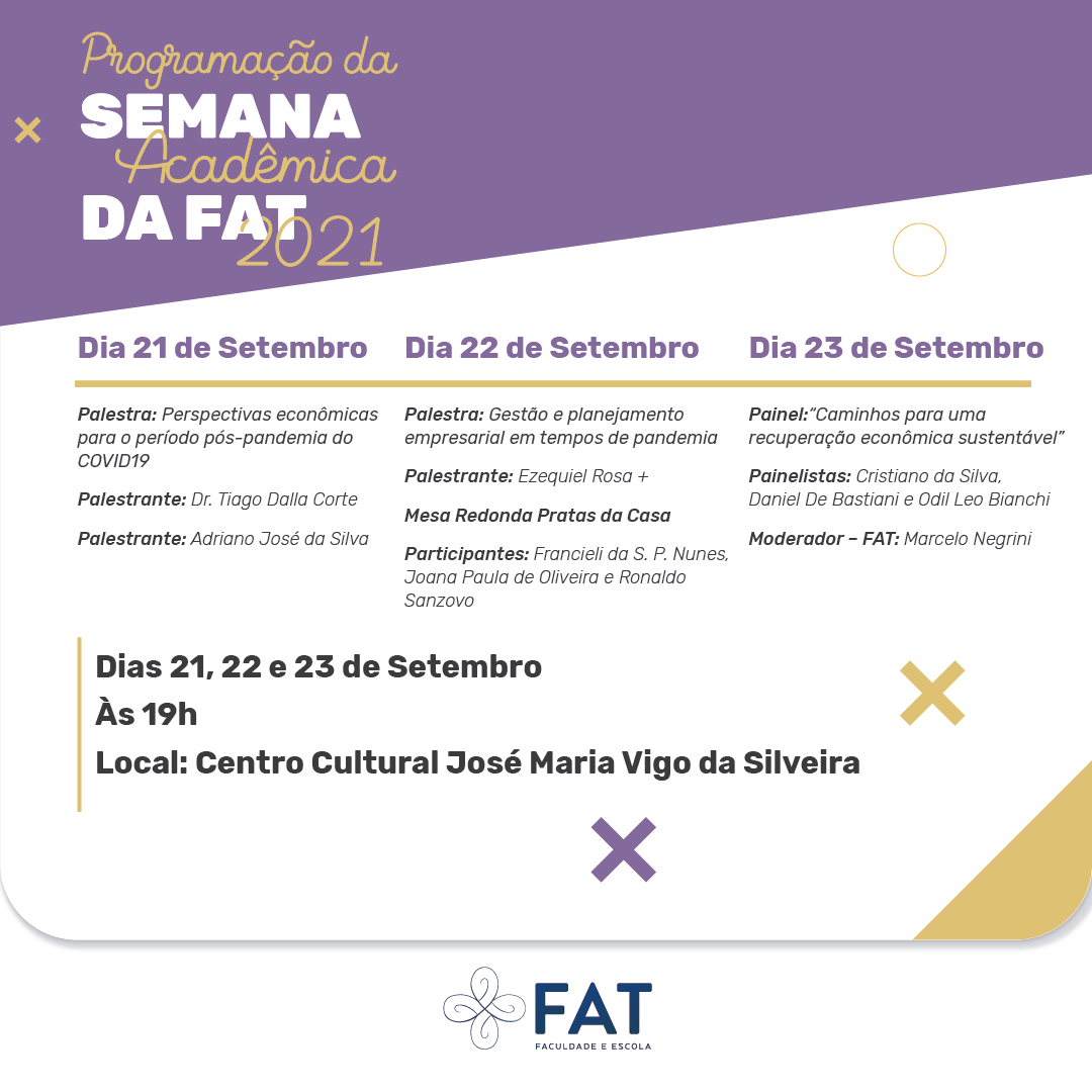 Semana Acadêmica da FAT está com inscrições abertas 